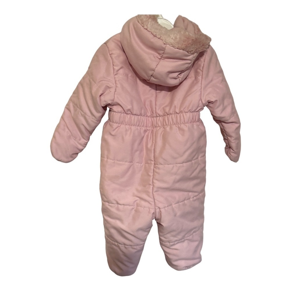 First Impressions Infant Pink Hooded Snowsuit Size 6-9 Months - Picture 5 of 6
